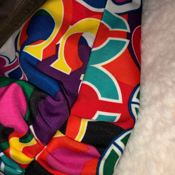 Rare Coach Poppy C Glam Tote - Picture 5 of 8